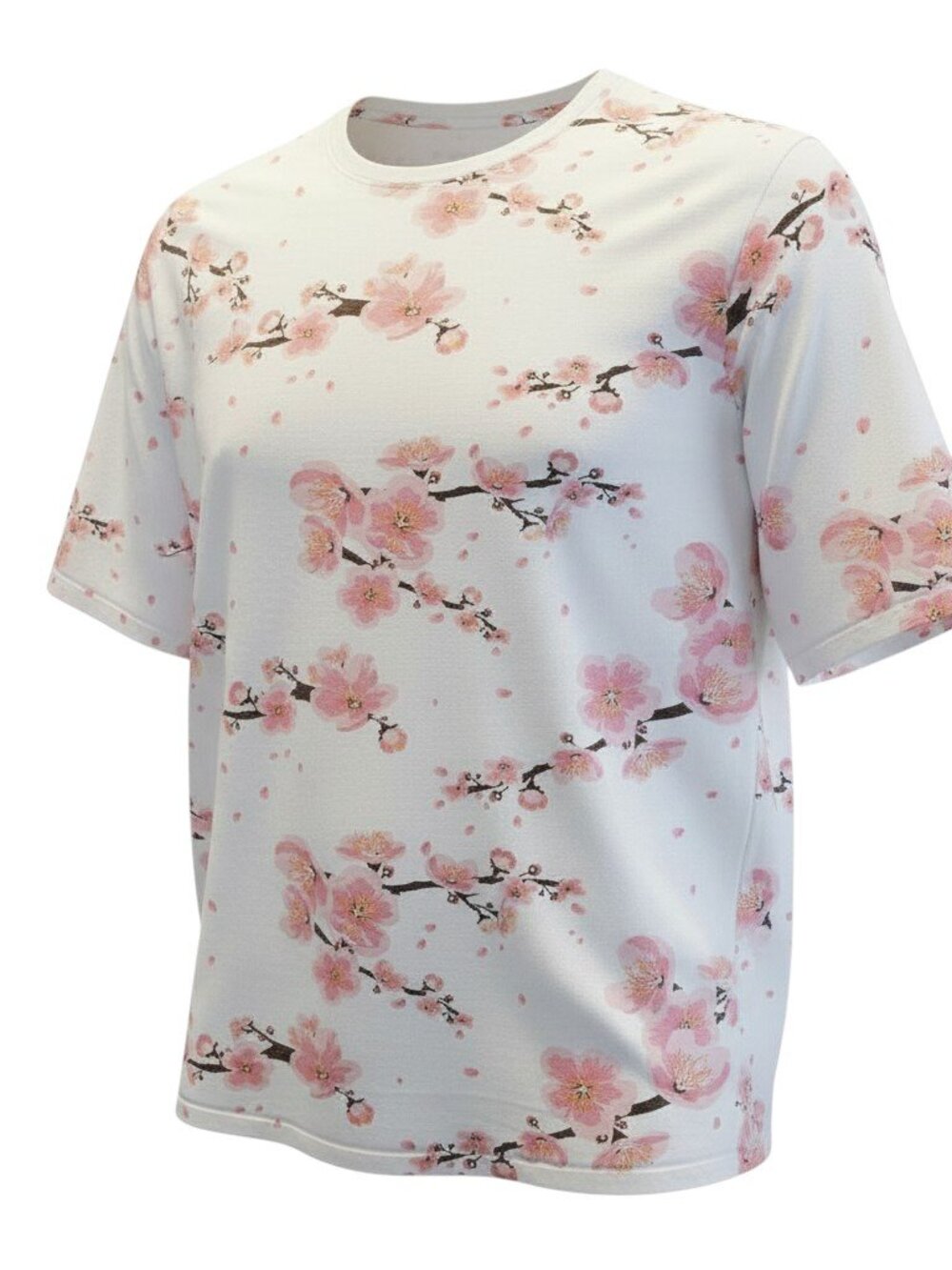 Rue21 Oversized Soft Pinks Cherry Blossom Floral Men's Tee Size XXL